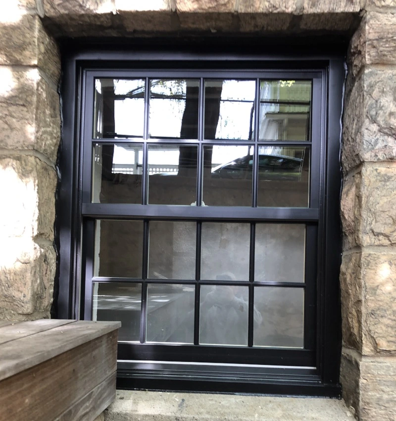 Black FIBREX exterior on these replacement windows